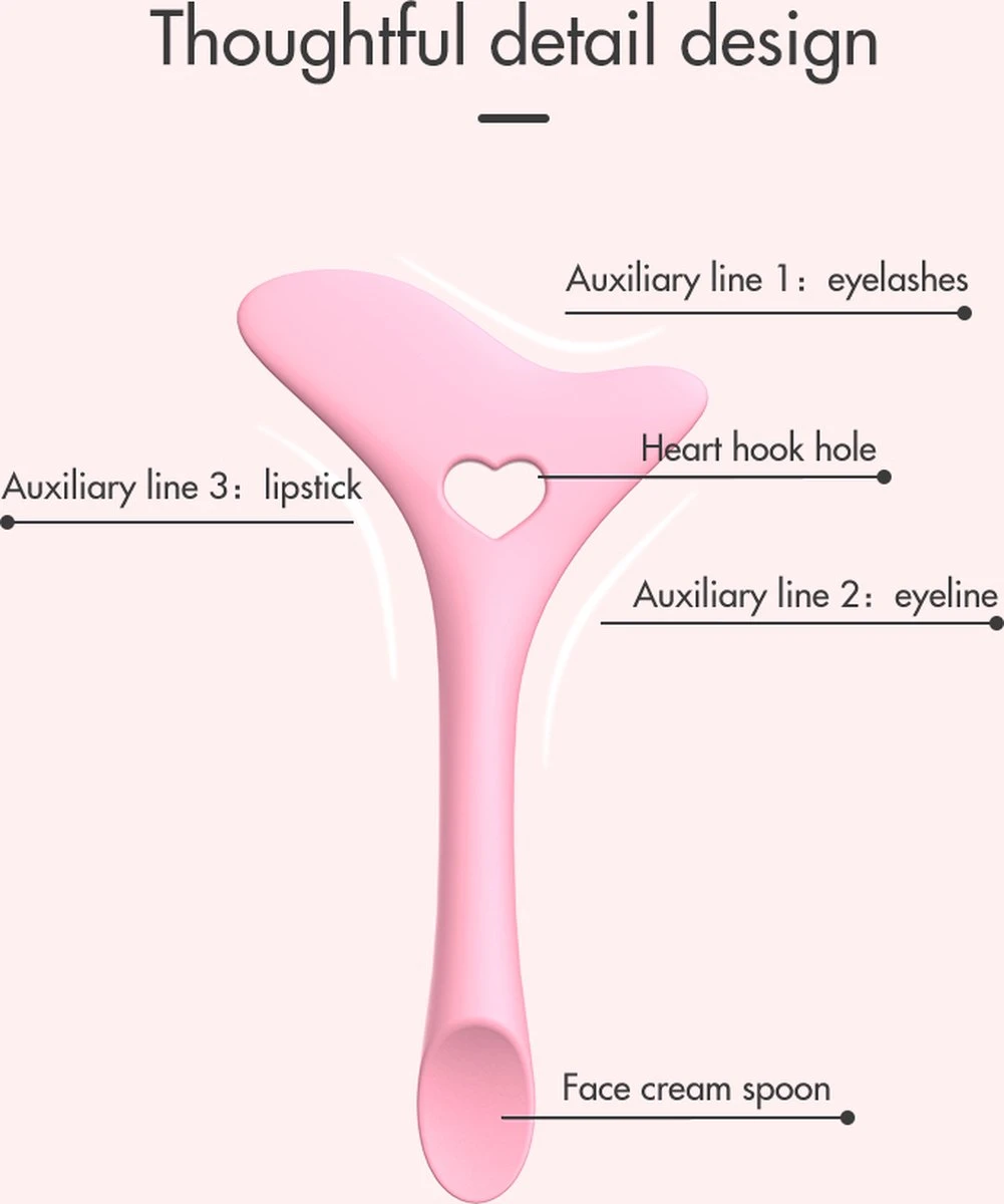 Eyeliner Tool - Wing - Winged Eyeliner - Eyeliner Aid - Applicator - Eyeliner Helper - Mascara Helper - Perfecte Eyeliner - Perfect - Eye Make-Up Tool - 4 Eyeliner Tool - Wing - Winged Eyeliner - Eyeliner Aid - Applicator - Eyeliner Helper - Mascara Helper - Perfecte Eyeliner - Perfect - Eye Make-Up Tool - - Afbeelding 4