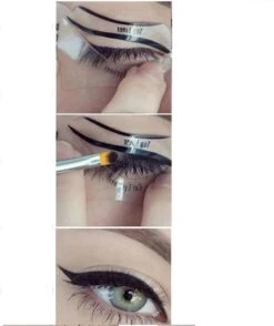 GEAR 3000® Eyeliner Stempel - Stamp - Stencil - Wing - Sjabloon - Smokey Eyes - Herbruikbaar 2 Stuks -Cosmetisch Korting 1009x1200 2