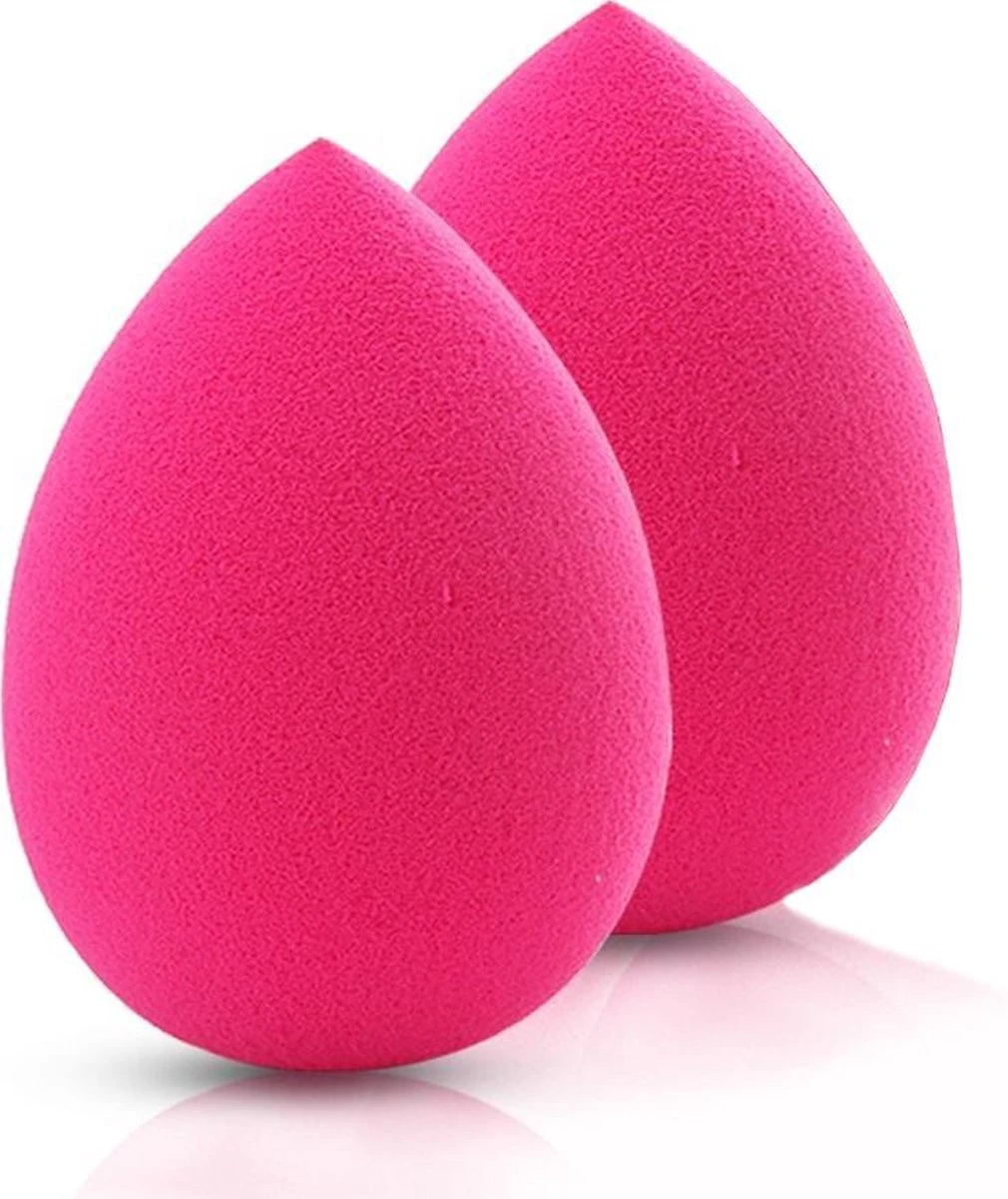 LYVION Make-up Blender Roze - Powder Puff Sponsje - Blending Foundation Pink - Set Van 2 1 LYVION Make-up Blender Roze - Powder Puff Sponsje - Blending Foundation Pink - Set Van 2