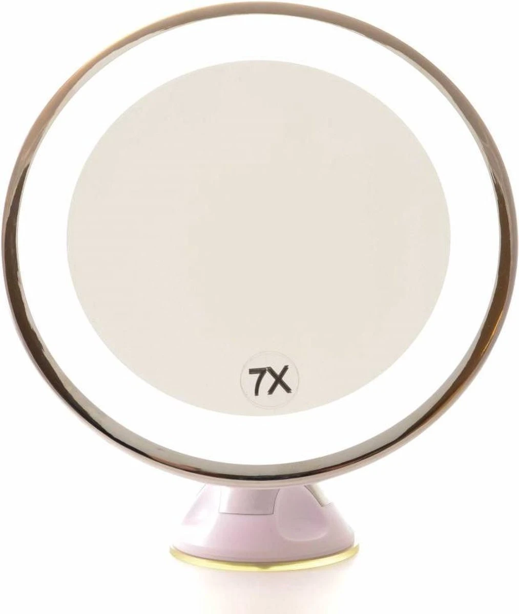Gérard Brinard Zuignapspiegel Verlichte Make Up Spiegel LED 7x Vergroting Ø17cm Spiegels 2 Gérard Brinard Zuignapspiegel Verlichte Make Up Spiegel LED 7x Vergroting Ø17cm Spiegels - Afbeelding 2