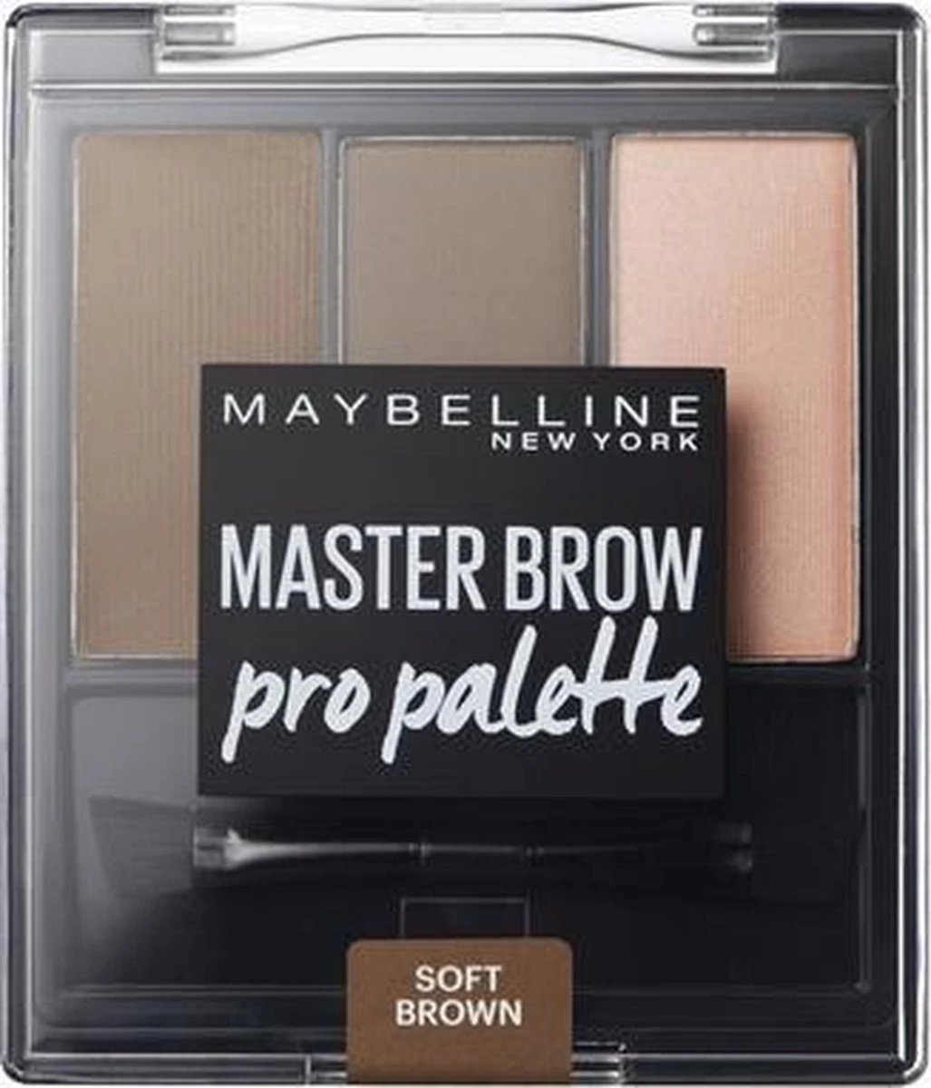 Maybelline Master Brow Design Kit - 3 Soft Brown - Bruin - Wenkbrauw Set 4 Maybelline Master Brow Design Kit - 3 Soft Brown - Bruin - Wenkbrauw Set - Afbeelding 4