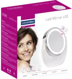 Lanaform X10 Spiegel Met Ringverlichting - Make-upspiegel - Ø11cm 14 Lanaform X10 Spiegel Met Ringverlichting - Make-upspiegel - Ø11cm -Cosmetisch Korting 1093x1200