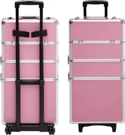 TecTake Cosmetica Koffer Met 3 Etages - Roze - Make-up Koffer -Cosmetisch Korting 1106x1200 4