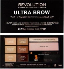 Makeup Revolution Ultra Brow The Ultimate Brow Enhancing Kit - Fair To Medium -Cosmetisch Korting 1119x1200 3