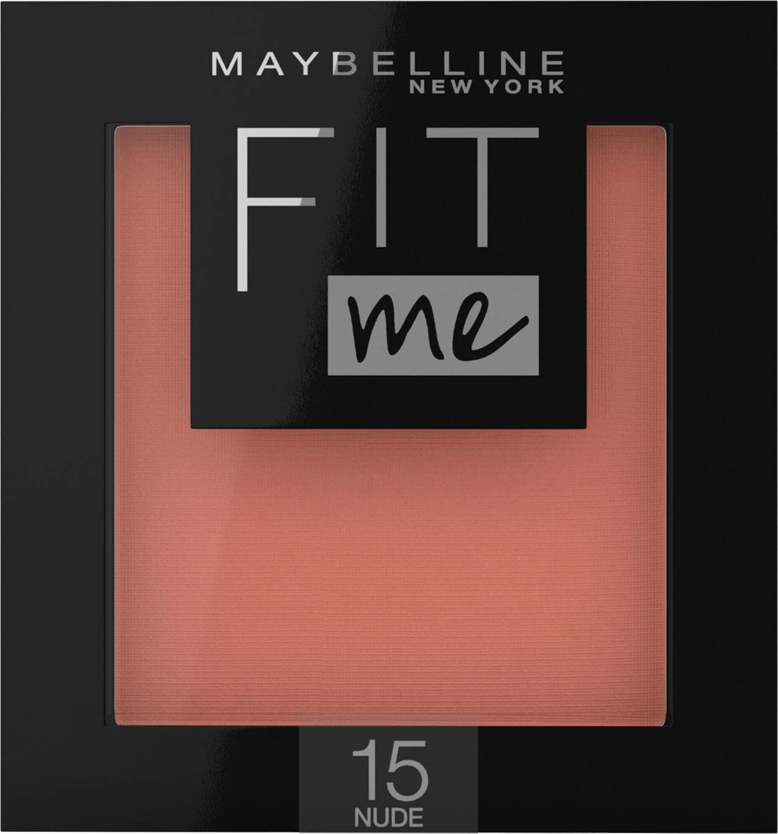 Maybelline Fit Me Blush - 15 Nude - Oranje - Natuurlijk Ogende Rouge 1 Maybelline Fit Me Blush - 15 Nude - Oranje - Natuurlijk Ogende Rouge