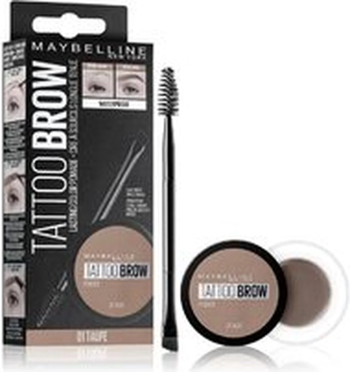 Maybelline Tattoo Brow Lasting Color Pomade - 05 Dark Brown 5 Maybelline Tattoo Brow Lasting Color Pomade - 05 Dark Brown - Afbeelding 5