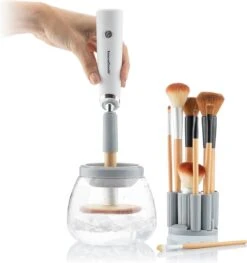 Innovagoods Luxe Make-up Kwastenreiniger - Elektrisch - Reinigen én Drogen - Draadloos - Make-up Borstels Schoonmaken -Cosmetisch Korting 1128x1200 4