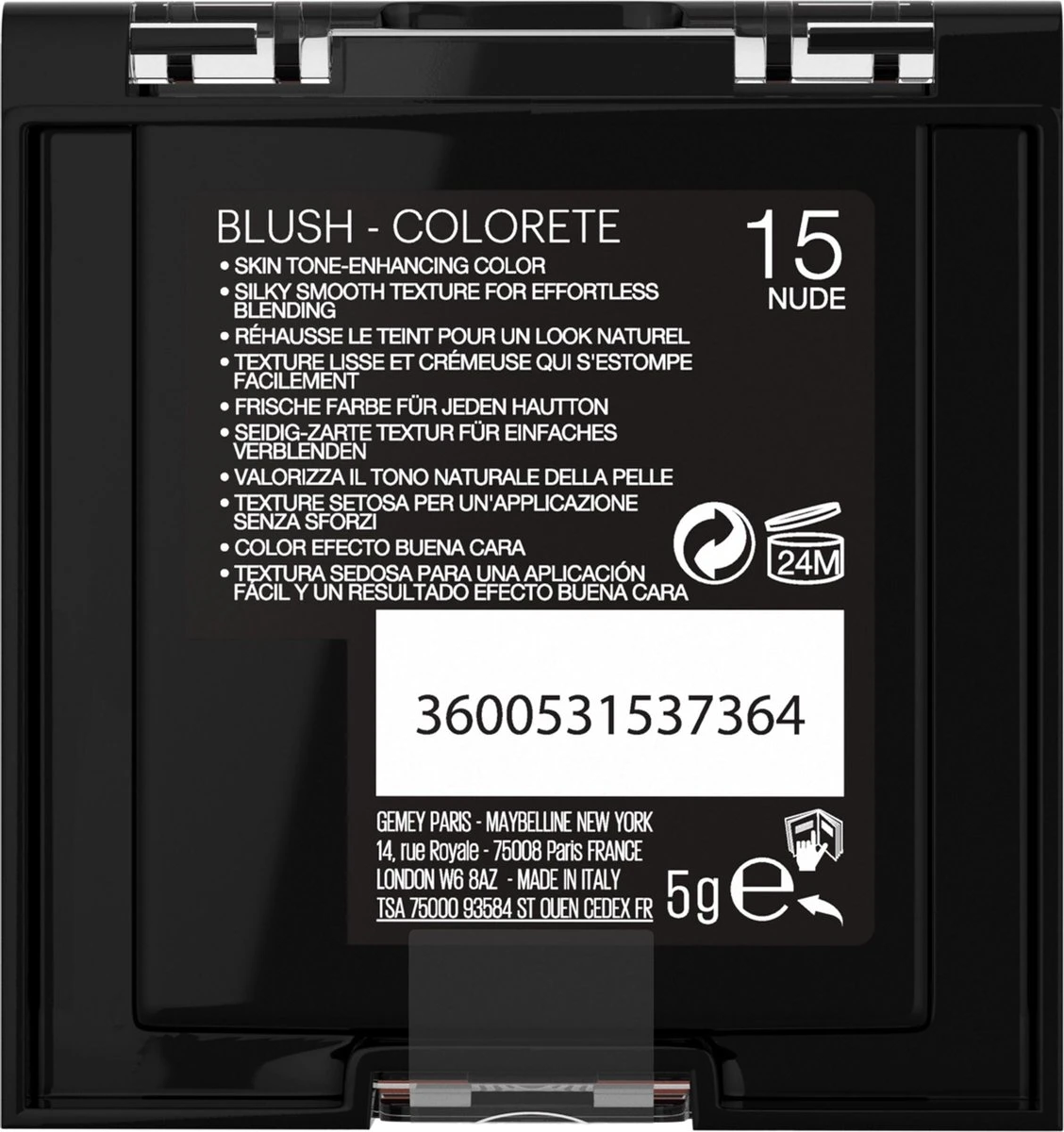 Maybelline Fit Me Blush - 15 Nude - Oranje - Natuurlijk Ogende Rouge 8 Maybelline Fit Me Blush - 15 Nude - Oranje - Natuurlijk Ogende Rouge - Afbeelding 8