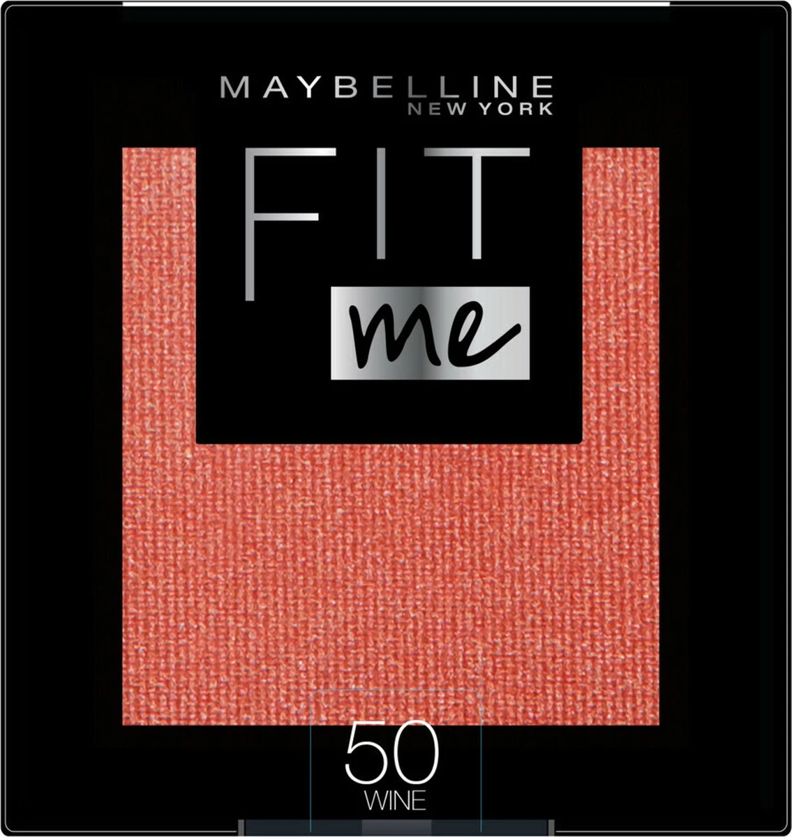 Maybelline Fit Me Blush - 50 Wine - Natuurlijk Ogende Rouge - 4.5 Gr 1 Maybelline Fit Me Blush - 50 Wine - Natuurlijk Ogende Rouge - 4.5 Gr