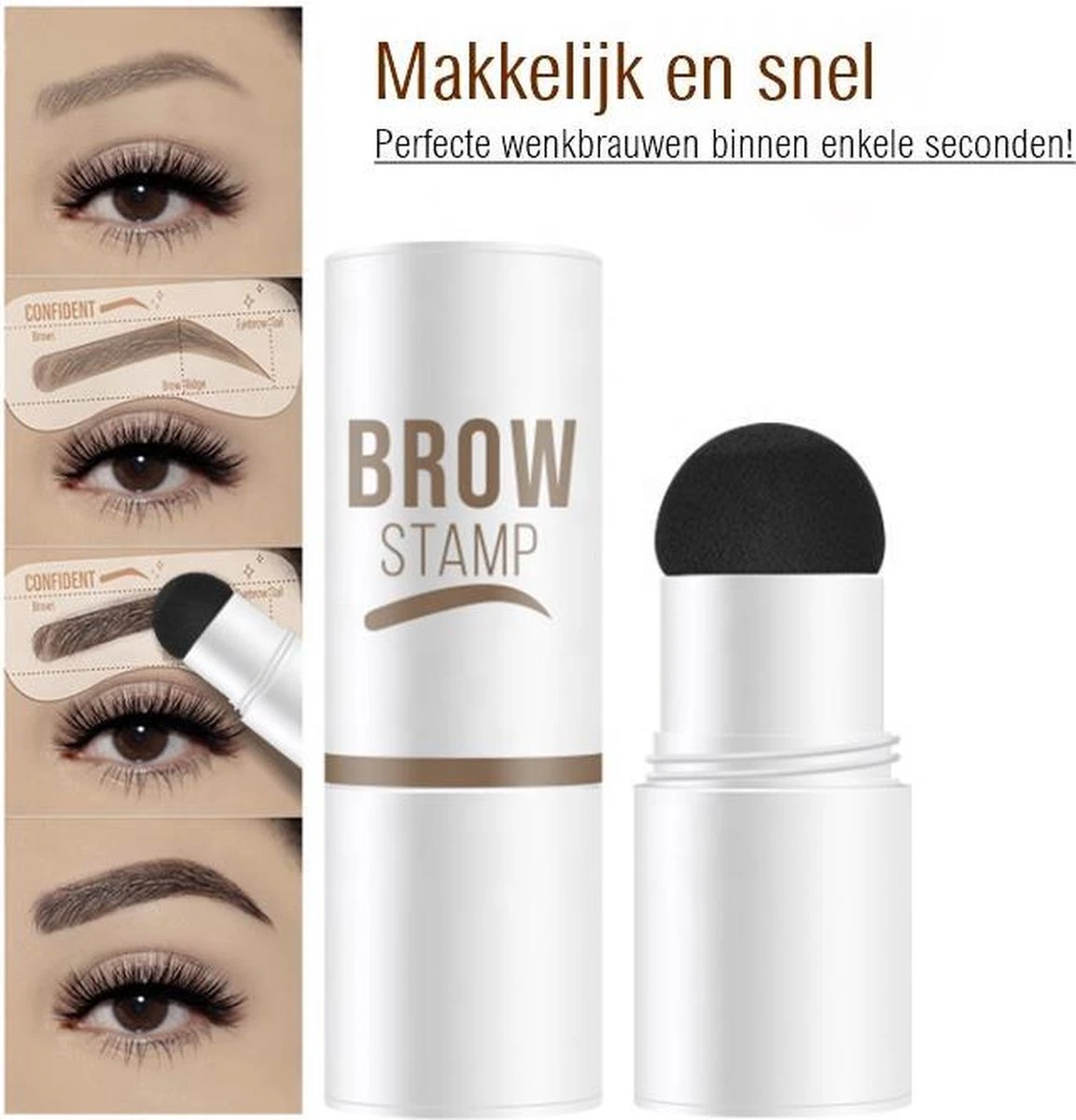 Merkloos Wenkbrauw Stempel – Brow Stamp – Stempelset – Make Up – Bruin – Incl. 34 Sjablonen – Incl. Wenkbrauw Borstel – Waterproof - Herbruikbaar - Cadeau Voor Haar 3 Merkloos Wenkbrauw Stempel – Brow Stamp – Stempelset – Make Up – Bruin – Incl. 34 Sjablonen – Incl. Wenkbrauw Borstel – Waterproof - Herbruikbaar - Cadeau Voor Haar - Afbeelding 3