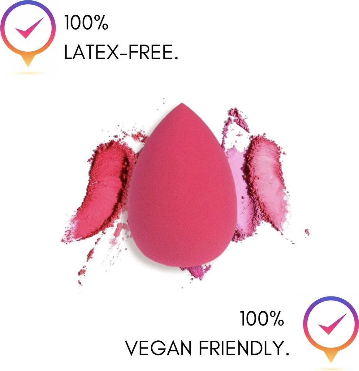 Premium Beauty Blender - Make Up Spons - Latexvrij - Voor Foundation, Blush & Primer - Speciaal Aero-Memory Foam - FAIR STUDIOS - Make Up Sponge - Beautyblender 4 Premium Beauty Blender - Make Up Spons - Latexvrij - Voor Foundation, Blush & Primer - Speciaal Aero-Memory Foam - FAIR STUDIOS - Make Up Sponge - Beautyblender - Afbeelding 4