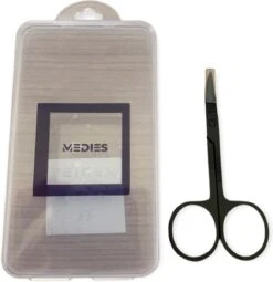 Medies - Professionele Schaar Voor Wenkbrauwen | Wenkbrauw Schaartje | Wenkbrauwschaar | Wenkbrauw Schaar | Gebogen Schaar| Schaar Voor Baard | Wenkbrauw Trimmer | Baardschaar - RVS - Zwart -Cosmetisch Korting 1162x1200 6