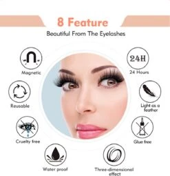 Nepwimers Zonder Lijm | Magnetische Wimpers | Eyeliners | Diamond Wimpers | Pincet | Wimperset | Model Diamond | Fake Lashes | M5 Lashes Diamond Set | Herbruikbare Wimpers | 3D Wimpers | Kit | Waterbestendig | Natuurlijke Wimpers | Waterproof -Cosmetisch Korting 1164x1200 1