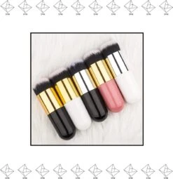 Merkloos EPIN | Poederkwast | Foundation Kwast | Powder Brush | Make-up Kwast | Zwart Met Goud -Cosmetisch Korting 1164x1200 10