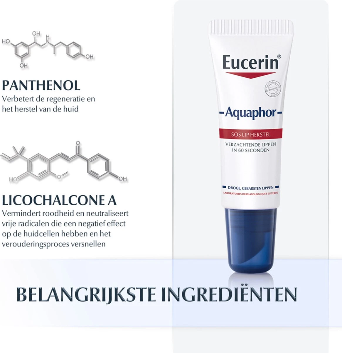 Eucerin Aquaphor SOS Lip Herstel - Lippenbalsem 3 Eucerin Aquaphor SOS Lip Herstel - Lippenbalsem - Afbeelding 3