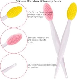 Merkloos Lip Scrub Borstel Set 4-delig - Mee Eters Verwijderen – Gezichtsreiniger – Gezichtsborstel Blackhead Remover -Cosmetisch Korting 1166x1200