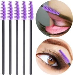 Vardaan Wegwerp Wimper & Wenkbrauw Borstels - Mascara Borsteltjes - Paarse & Roze Borsteltjes Voor Makeup - Mascara Borstel - 50 Stuks -Cosmetisch Korting 1167x1200 2