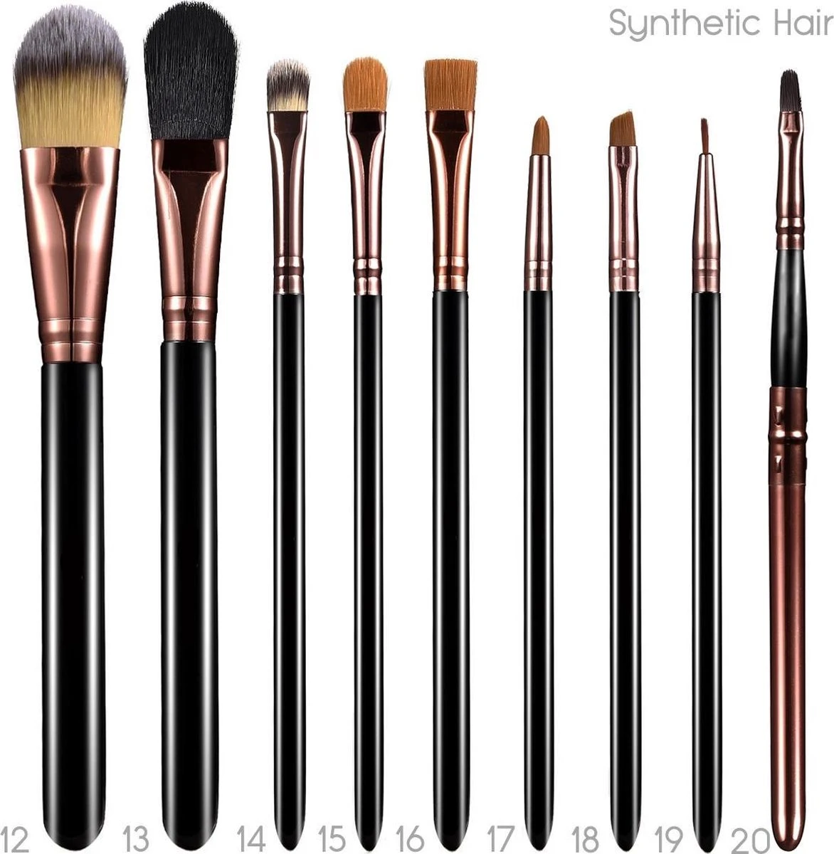 Evvie Professionele 29-delige Make-up Kwasten Set Deluxe Visagie Kwastenset 5 Evvie Professionele 29-delige Make-up Kwasten Set Deluxe Visagie Kwastenset - Afbeelding 5