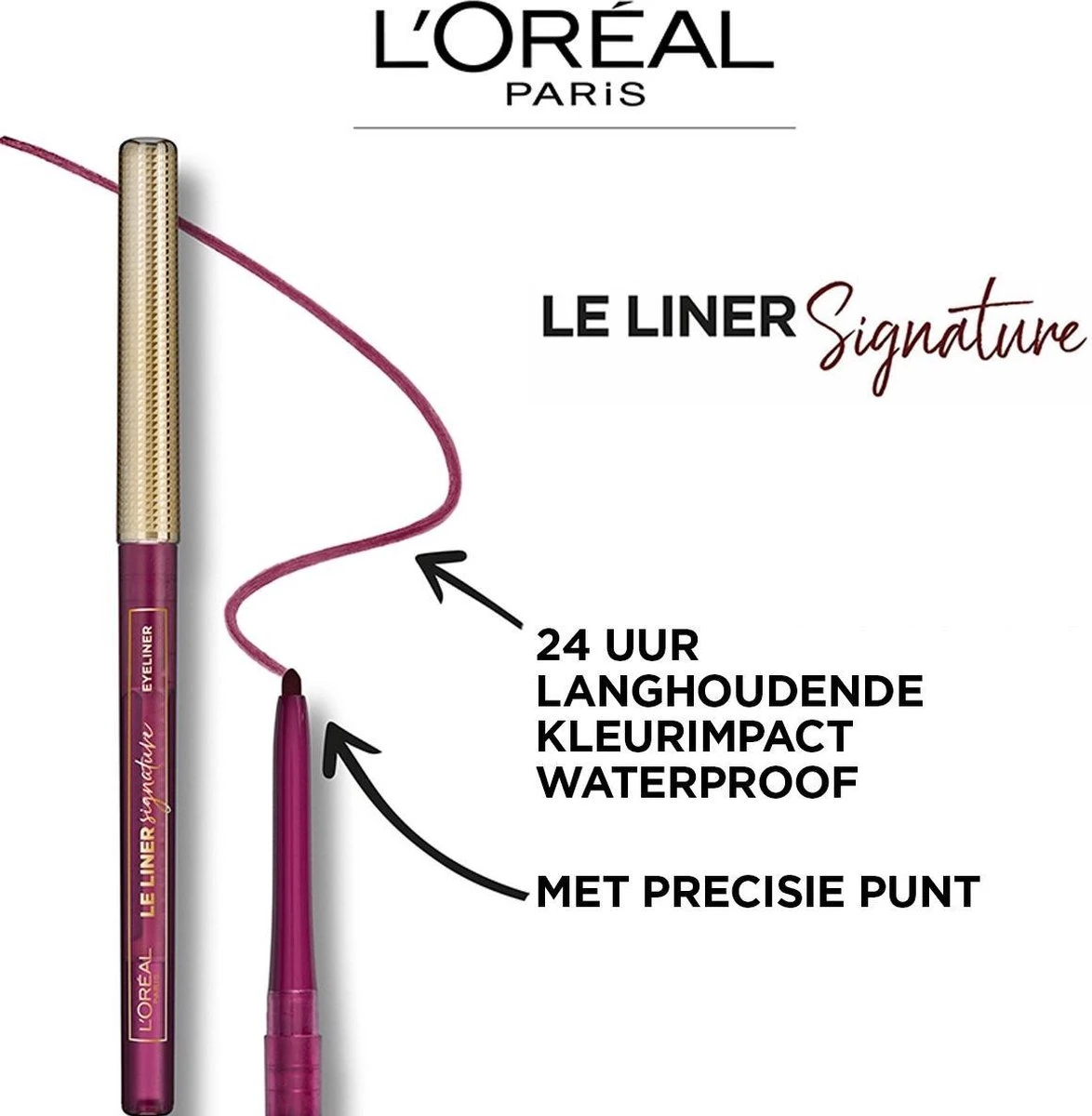L’Oréal Paris Make-Up Designer Le Liner Signature 08 Taupe Grey Tweed – Grijs Waterproof Oogpotlood - 5,4 Gr. 5 L’Oréal Paris Make-Up Designer Le Liner Signature 08 Taupe Grey Tweed – Grijs Waterproof Oogpotlood - 5,4 Gr. - Afbeelding 5