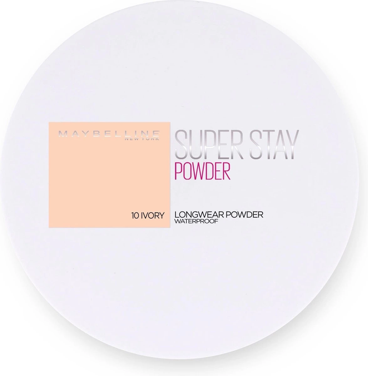 Maybelline New York SuperStay Full Coverage Gezichtspoeder - 10 Ivory 1 Maybelline New York SuperStay Full Coverage Gezichtspoeder - 10 Ivory