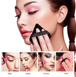 Merkloos Powder Puff Driehoek - Beauty Blender - Powder Puff - Poederdons - 12 Stuks - Zwart -Cosmetisch Korting 1178x1200 1