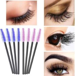 Vardaan Wegwerp Wimper & Wenkbrauw Borstels - Mascara Borsteltjes - Paarse & Roze Borsteltjes Voor Makeup - Mascara Borstel - 50 Stuks -Cosmetisch Korting 1190x1200 3