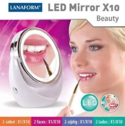 Lanaform X10 Spiegel Met Ringverlichting - Make-upspiegel - Ø11cm 16 Lanaform X10 Spiegel Met Ringverlichting - Make-upspiegel - Ø11cm -Cosmetisch Korting 1192x1200 4