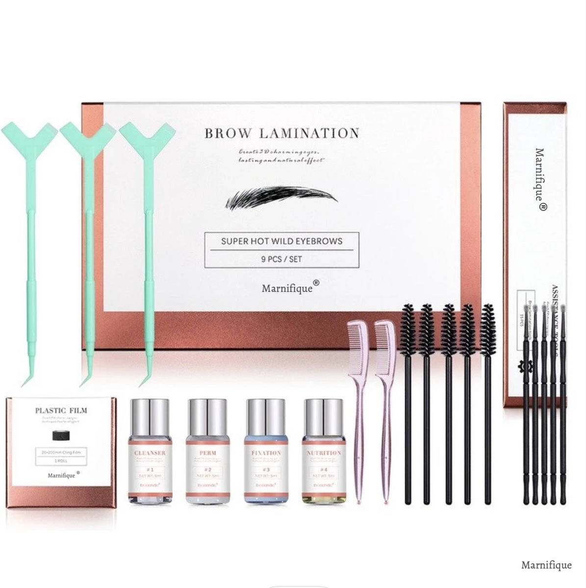 Marnifique® Professional Brow Lamination Kit - Starterkit - Eyebrow Lamination - Wenkbrauwgel - Wenkbrauw Borstel - Wenkbrauw Lift - Brow Soap - Brow Bar 1 Marnifique® Professional Brow Lamination Kit - Starterkit - Eyebrow Lamination - Wenkbrauwgel - Wenkbrauw Borstel - Wenkbrauw Lift - Brow Soap - Brow Bar