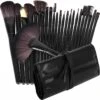 Professionele 24-Delige Make-Up Kwastenset - Cosmetica Visagie Makeup Kwasten Set - Mascara/Oogschaduw/Concealer/Foundation/Blush/Eyeliner/Highlighter/Poederkwast Beauty Brush - Contourkwast Make Up Brushes Borstels Penselen - Met Luxe Opberg Etui
