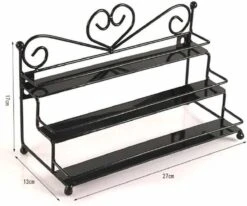 Confibel Nagellak Organizer - Nagellak Flesjes Houder - Essentiële Oliën Organizer - Rek Voor Flesjes - Wanddecoratie - Zwart -Cosmetisch Korting 1200x1000 1