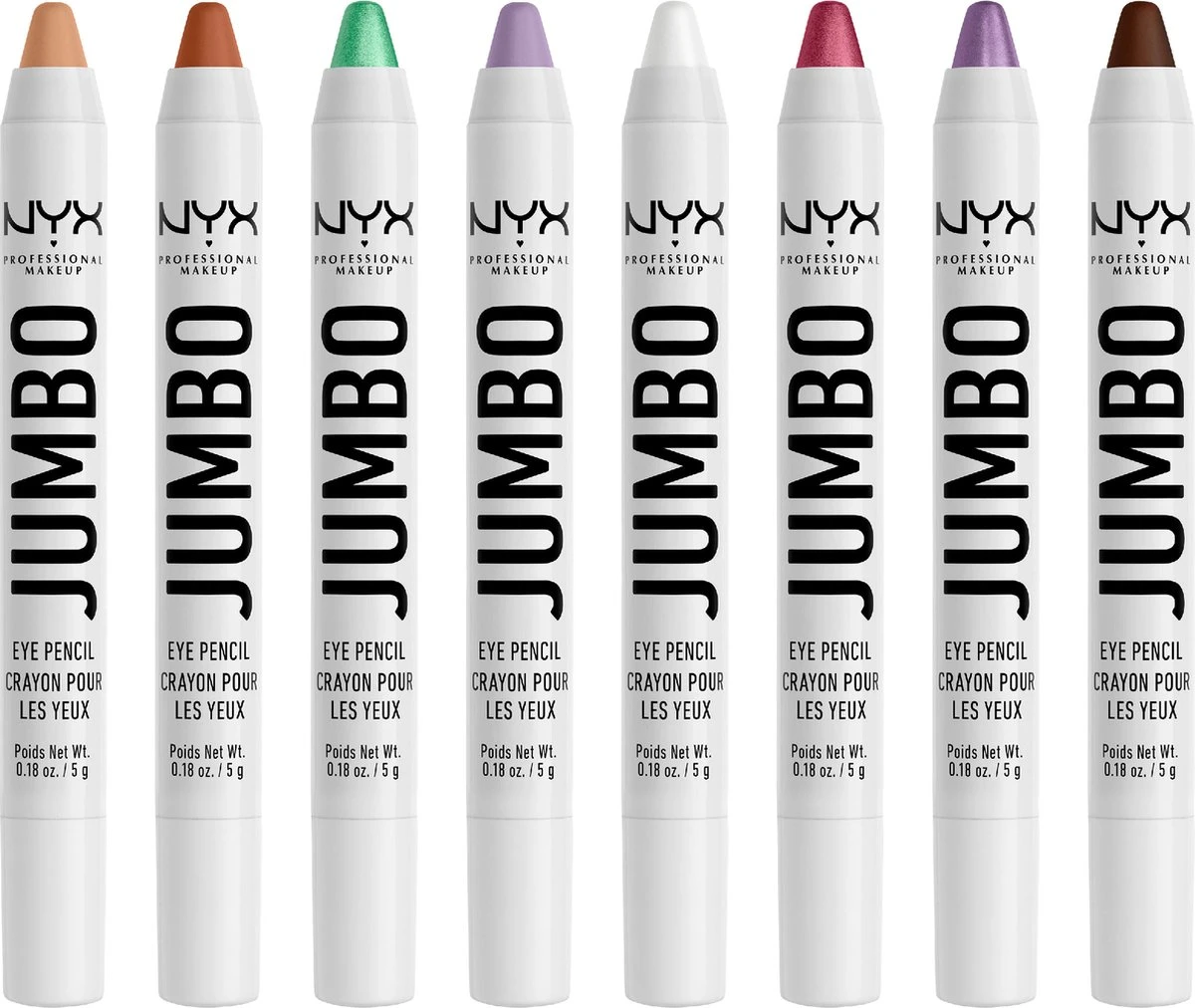 NYX Professional Makeup - Holidays 2022 Mrs Claus - Jumbo Eye Vault - 8 Jumbo Eye Pencils 2 NYX Professional Makeup - Holidays 2022 Mrs Claus - Jumbo Eye Vault - 8 Jumbo Eye Pencils - Afbeelding 2