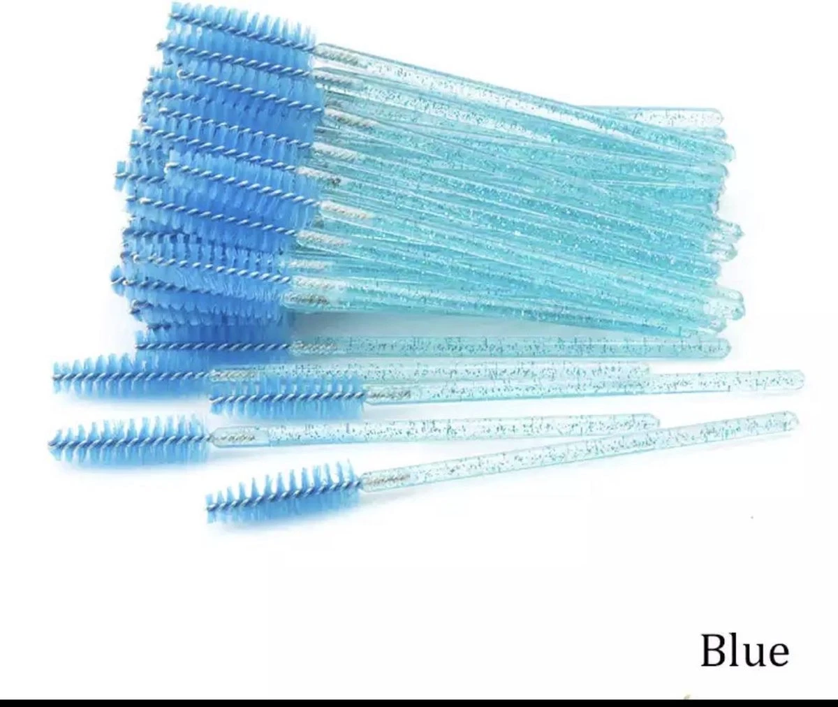 Wegwerp Wimper En Wenkbrauw Borsteltjes - Mascara Borsteltjes - 10 Stuks - Blauw 1 Wegwerp Wimper En Wenkbrauw Borsteltjes - Mascara Borsteltjes - 10 Stuks - Blauw