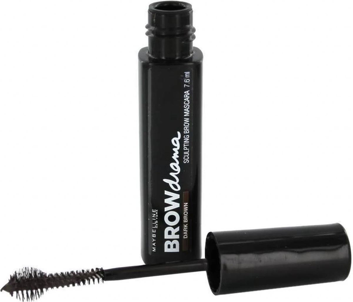 Maybelline Brow Drama Sculpting Wenkbrauw Mascara - Dark Brown 1 Maybelline Brow Drama Sculpting Wenkbrauw Mascara - Dark Brown