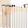 Professionele Make-up Kwastenset - 12 Delig - Beige-Goud