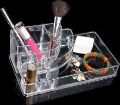 Five® Make Up Organiser Transparant - Transparant - Sorteervakken -Cosmetisch Korting 1200x1049 3