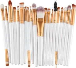 Evvie 20-delige Make-up Kwasten Set - Wit Goud -Cosmetisch Korting 1200x1080 2