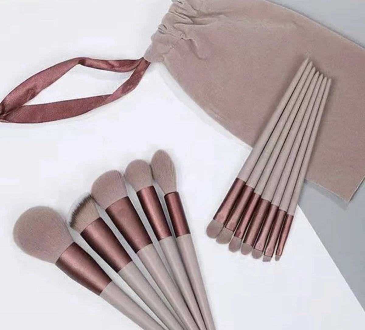 Without Lemons - Make Up Borstel - Kwasten - Set Van 13 - Brushes - Bruin/donkerroze - Vegan 1 Without Lemons - Make Up Borstel - Kwasten - Set Van 13 - Brushes - Bruin/donkerroze - Vegan
