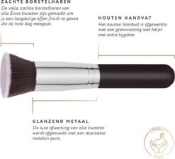 Evvie Set Van 10 Make-up Kwasten Kabuki - Zwart-Zilver -Cosmetisch Korting 1200x1090 2