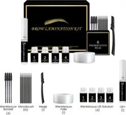 BluGo Brow Lamination Kit - Lash Lift - Wenkbrauwgel - Wimperlifting Set - Brow Soap - Eyelash Lift - Wimperverf - Brow Gel - Starterkit -Cosmetisch Korting 1200x1095 2