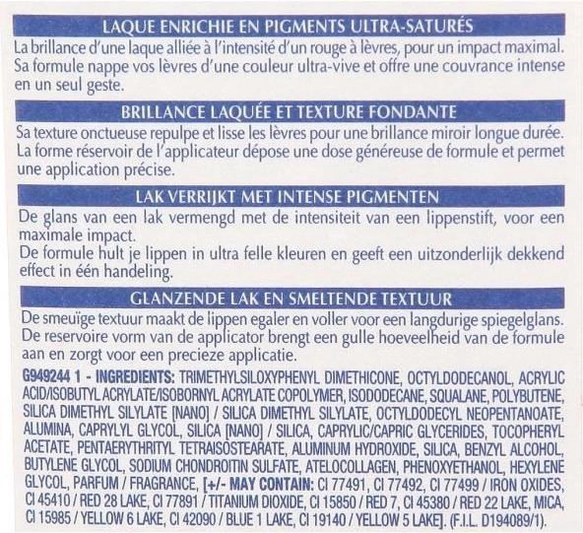 Maybelline MAY CS VIVID HOT LACQ.BLfr/it/nl 70 SO Lippenstift Rood Glans 2 Maybelline MAY CS VIVID HOT LACQ.BLfr/it/nl 70 SO Lippenstift Rood Glans - Afbeelding 2