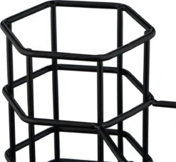 Relaxdays Make-up Kwastenhouder 3 Vakken - Pennenbakje Metaal - Pennenhouder - Cosmetica - Zwart -Cosmetisch Korting 1200x1103 3