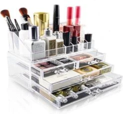 Merkloos Make-up Organizer - Tweedelig - Cosmetica Opbergdoos 8 Merkloos Make-up Organizer - Tweedelig - Cosmetica Opbergdoos -Cosmetisch Korting 1200x1106 4