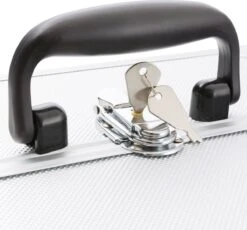 AREBOS Cosmetica Koffer - Beauty Case - Cosmetica Trolley - 15 L - Zilber -Cosmetisch Korting 1200x1116 4