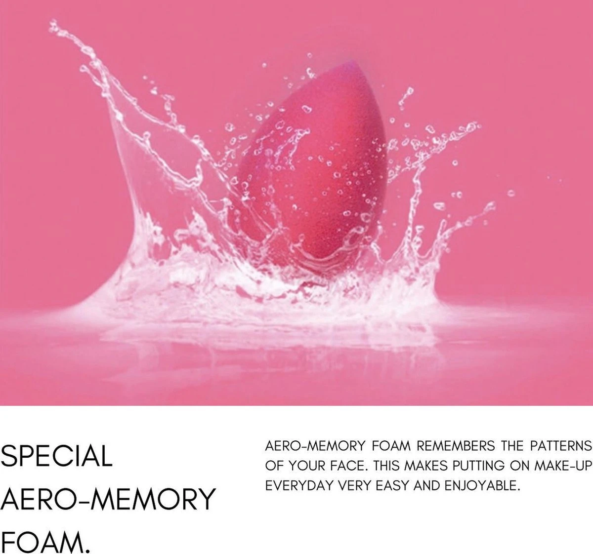 Premium Beauty Blender - Make Up Spons - Latexvrij - Voor Foundation, Blush & Primer - Speciaal Aero-Memory Foam - FAIR STUDIOS - Make Up Sponge - Beautyblender 5 Premium Beauty Blender - Make Up Spons - Latexvrij - Voor Foundation, Blush & Primer - Speciaal Aero-Memory Foam - FAIR STUDIOS - Make Up Sponge - Beautyblender - Afbeelding 5