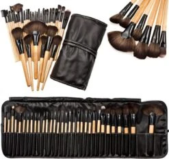 32-delige Make Up Set - Kwasten Set - Make Up Etui - Zwarte Professionele Make Up Set -Cosmetisch Korting 1200x1129 3