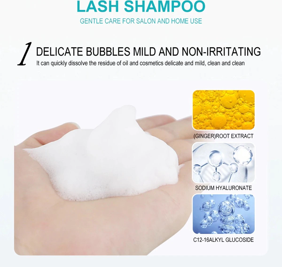 Sevich Wimper Extensions Cleanser - Wimpershampoo - Lash Foam Shampoo - Lash Cleanser - Wimper-shampoo - Assortiment 'Het Gemak' 11 Sevich Wimper Extensions Cleanser - Wimpershampoo - Lash Foam Shampoo - Lash Cleanser - Wimper-shampoo - Assortiment 'Het Gemak' - Afbeelding 11