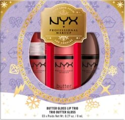 NYX Professional Makeup - Holidays 2022 Mrs Claus - Butter Gloss Trio - Lip Gloss -Cosmetisch Korting 1200x1150