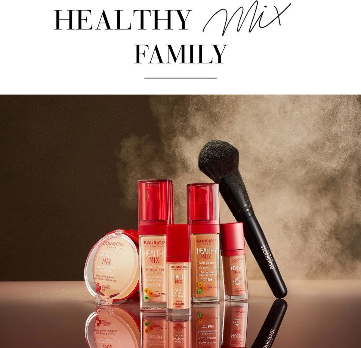 Bourjois Healthy Mix Compact Poeder - 01 Porcelain 9 Bourjois Healthy Mix Compact Poeder - 01 Porcelain - Afbeelding 9