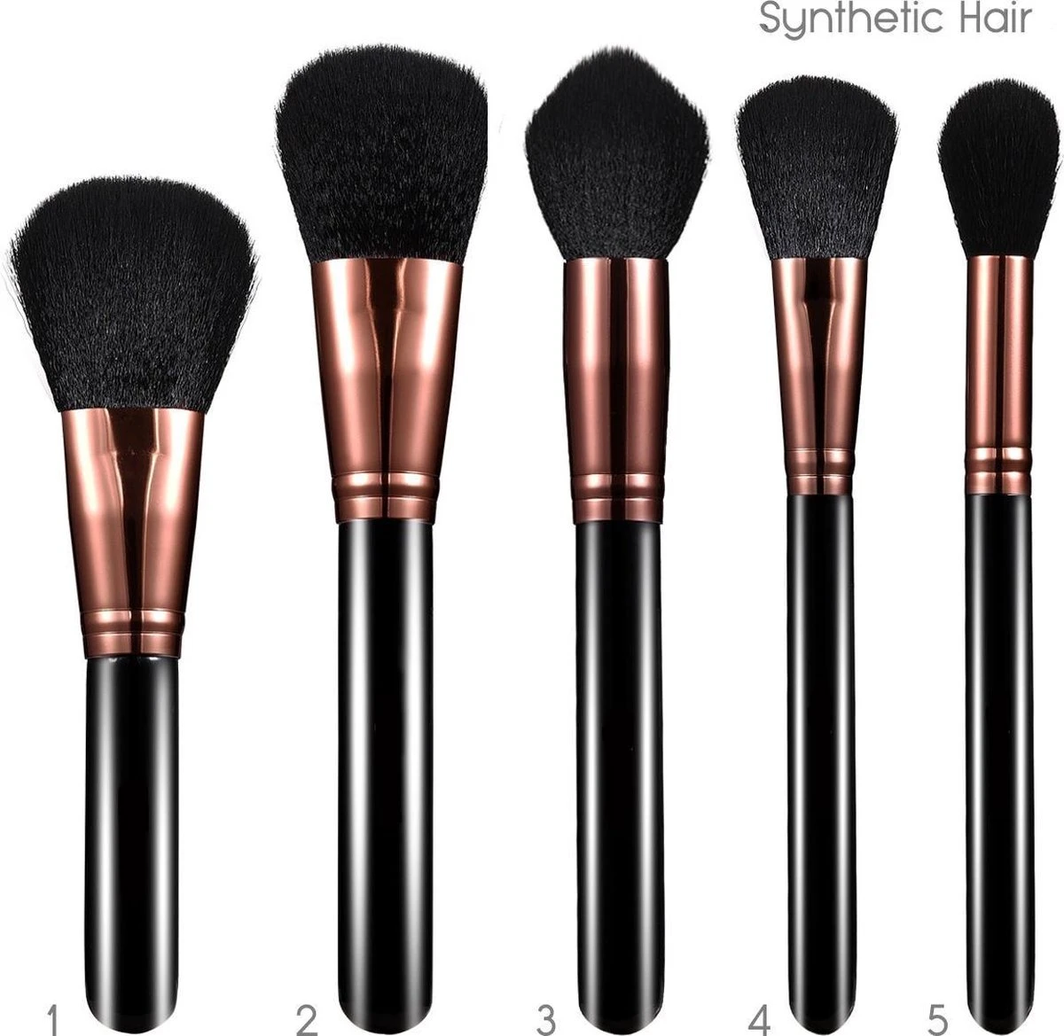 Evvie Professionele 29-delige Make-up Kwasten Set Deluxe Visagie Kwastenset 4 Evvie Professionele 29-delige Make-up Kwasten Set Deluxe Visagie Kwastenset - Afbeelding 4