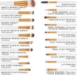 Evvie 20-delige Make-up Kwasten Set - Wit Goud -Cosmetisch Korting 1200x1171 4